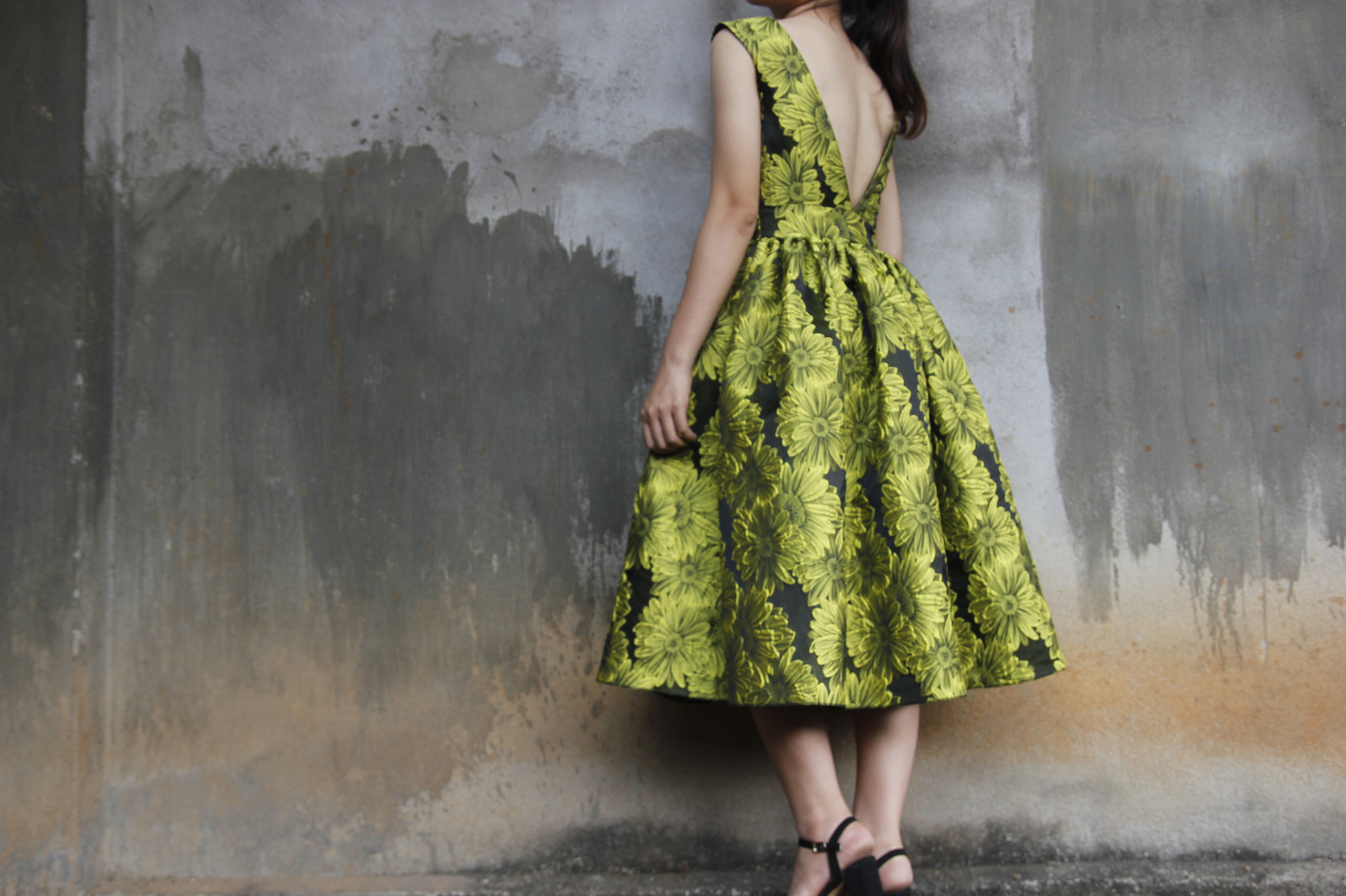 Photography of a Woman Wearing Green Dress